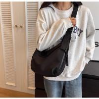 Bolso Bandolera De Nylon Para Mujer Estilo Casual Color Sólido Cierre De Cremallera Gran Capacidad Bolso De Hombro Sencillo - details 6