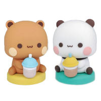Figura De Peluche Kawaii Bubu Dudu Oso Panda Colección De Miniaturas Animales Juguete Decoración Para El Hogar Regalo Para Niños Y Adultos - details 2