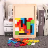 Juego De Rompecabezas Creativo 3D Montessori Para Mesa Tangram Juguetes Educativos De Bloques De Construcción Para Niños Tablero De Juego De Colores Y Formas Regalos Educativos - details 10