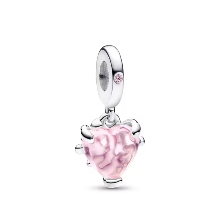 PANDORA Lámpara colgante de árbol rosa, accesorios de joyería de lujo, cuentas DIY - 1