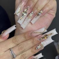 12 Cuadrículas De 3D Diamantes De Aleación Para Uñas Joyas De Cristal Corazón Accesorios De Manicura Gemas De Rhinestone Para Artesanía De Joyería - details 9