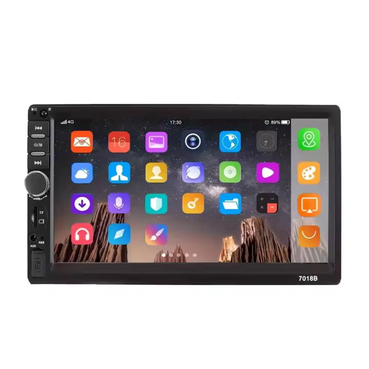 2Din Car Stereo Player - Pantalla LCD de 7 "260K Colores, CarPlay Inalámbrico, Reproducción Multimedia para Varios Vehículos - 1