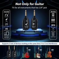 Sistema Inalámbrico Para Guitarra Recargable Transmisor Receptor Adecuado Para Acústica Bajo Violín Teclado Instrumentos Electrónicos - details 2