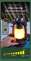 Lámpara Portátil LED Recargable USB Retro Solar Para Camping Impermeable Con Luz De Emergencia Para Exterior Y Tienda De Acampar - details 3