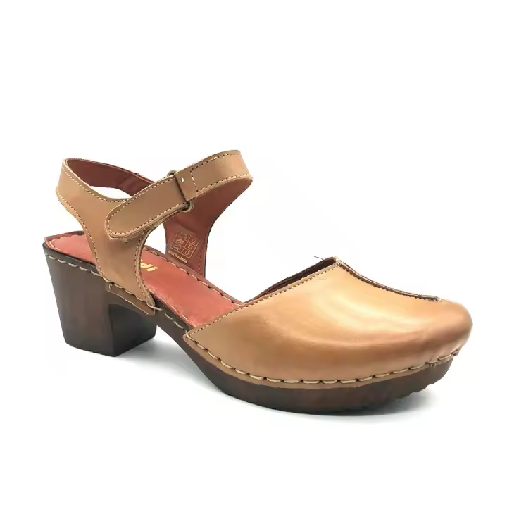 Villa - Zuecos de Tira Trasera de Piel para Mujer - 1