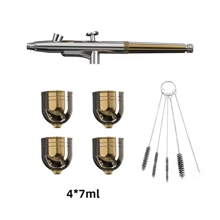 Kit De Accesorios Para Uñas Con Aerógrafo Y Copas Kit De Limpieza Para Aerógrafo Reemplazo Para Pintura De Uñas Decoración De Pasteles - 1