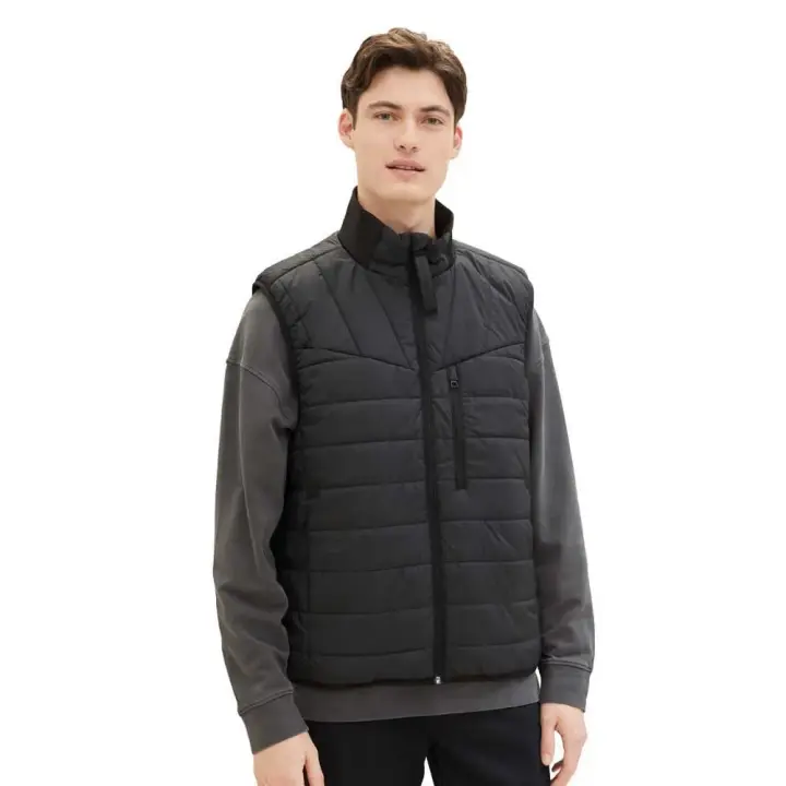 Tom Tailor Chaleco Light Weight Negro - 1