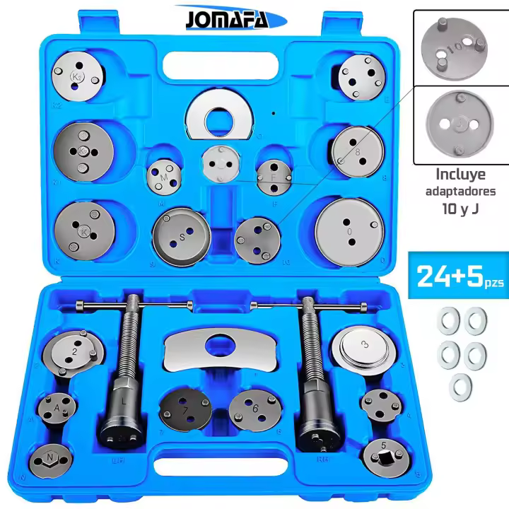 JOMAFA Reposicionador de pistones de frenos 24 + 5 piezas V2 - 2519 - 1