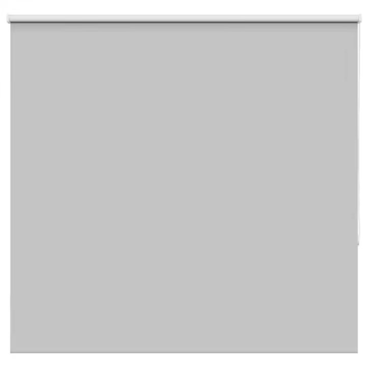 vidaXL Estor Enrollable Opaco gris claro 145x130 cm Tela Ancho 141,6cm - 1