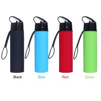 Botella Deportiva De Silicona Plegable Y Desmontable 600ml Portátil Y Ligera Con Tubos De Absorción Accesorios Para Exteriores Reutilizable - details 4