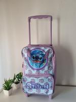 Trolley Stitch Pequeña Infantil, Mochila Stitch, Carro Stitch Infantil, Mochila Carro Stitch, Color Lila, 37 x 21 x 12 cm, Manenti+SL - Kiglam - details 0