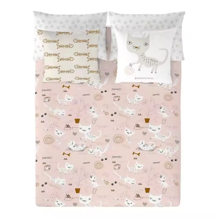 Funda Nórdica Panzup Cats Cama de 180/190 (260 x 220 cm) - 1