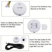 Lámpara De Árbol Con Hojas Doradas Y 72 Luces LED En Hilo De Cobre Control Táctil Para Adornos Navideños Accesorio De Decoración De Navidad - details 3