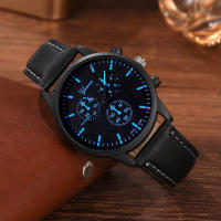 Set De 4 Relojes De Lujo Para Parejas Moda Casual Dial De Hombre Correa De Cuero Reloj De Cuarzo Para Mujer Y Hombre - details 2