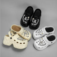 Sandalias De Tacón Alto Con Cadena De Plata Y Patrón De Oso Y Abeja Moda Nueva X8809 Material De Imitación De Cuero Para Mujer - details 13