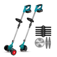 21V 380W Electric Grass Trimmer Handheld For Makita 21V Battery 7800RPM Cordless Garden Grass Trimmer Length Adjustable with 2 Battery - details 0