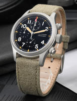 Reloj De Cuarzo Militado ML1868KF VK67 Movimiento De Cronógrafo Vidrio De Zafiro Luminoso 100m Impermeable 39mm Retro - details 0