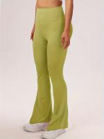 Pantalones De Yoga Para Mujer High Waist Leggings De Terciopelo Flared Levantamiento De Glúteos Para Danza Y Gimnasio Transpirables - details 1