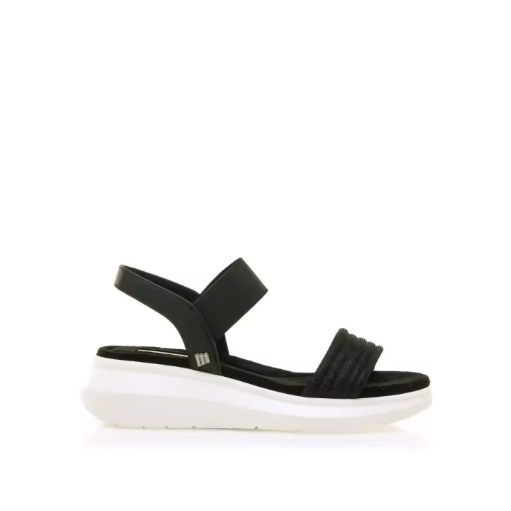 Sandalia Cotton Mustang Negro Plataforma Ultraligera 60434 - 1