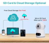Cámara Interior 8MP Con Vigilancia De Tarjeta SIM 4G Intercomunicador De Voz Bidireccional Seguimiento Automático De Cuerpo Visión Nocturna En Color Para Seguridad Doméstica - details 9
