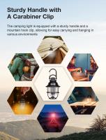 Astrolux CL01 Luz De Camping LED Con Soporte Tripod Y Carga USB-C Iluminación Estepless Dimming 1800-6500K Tiempo Máximo De Funcionamiento 30h Para Exteriores Y Tiendas De Campaña - details 7