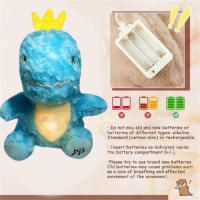 Dinosaurio De Peluche Interactivo Rítmica Respiro Animal Simulación Muñeco Suave De Poliéster Para Niños De 3-6 Años - details 9