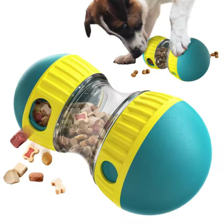 Juguete Interactivo Para Perros Y Gatos Dispensador De Alimentos Lento Juguetes De Bola Para Mascotas Adecuado Para Grandes Medianos Y Pequeños Labrador Supplies - 1