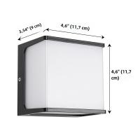 Lámpara De Pared LED Para Exteriores Impermeable IP65 Sin Sensor De Movimiento Luz Exterior Para Jardín Y Porche 8W Moderno - details 1