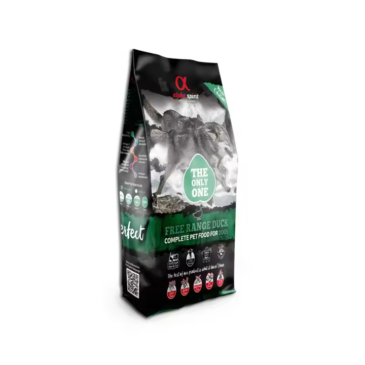 Alpha Spirit  The Only One Canine Adult Pato 12KG - Comida para Perros Adultos de Alta Calidad y Sabor Exquisito - 1
