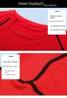 Camiseta De Manga Larga Para Hombre Fitness Running Gym Primavera Otoño Deporte Exterior Tops Poliéster Secado Rápido Cuello Redondo - details 13