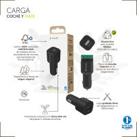 muvit for change cargador coche Tipo C PD 18W negro - details 2