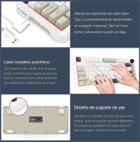 Teclado Mecánico De Juegos E-YOOSO Z82 RGB Con Bluetooth Y Cable 2.4G 3 Modos Para PC Portátil Computadora 82 Teclas - details 10