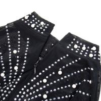 Vestido De Baile Elegante Para Mujer Con Diamantes Y Malla Largo De Manga Elegante Para Fiesta Y Noche Vestido De Lujo - details 12