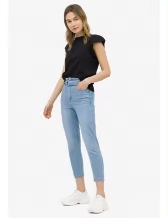 Pantalon Tiffosi Ariel12 paper bag denim - 1
