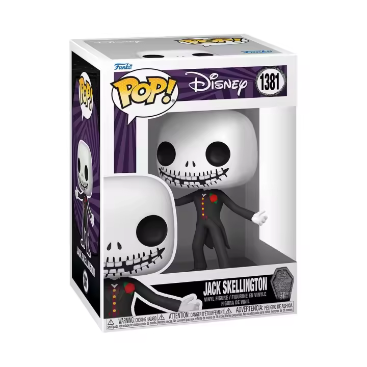 Funko Pop Jack Skellington Pesadilla antes de Navidad Disney 1381 -Figura de Vinilo Coleccionable - Idea de Regalo - Mercancia Oficial - Juguetes para Niños y Adultos - Movie Fans - 1