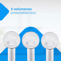 NK Dispensador de Agua con Pantalla LED - 4 Volúmenes de Dispensación 200/600/800ml/continuo, 1200mAh, Control Táctil, Garrafas y Botellas 1.5L, 5.7L, 10L, 11.3L, 15L, 18.9L - Color Blanco - details 1