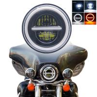 Faros De Motocicleta LED Redondos De 7.5 Pulgadas Universal Cafe Racer Luz De Distancia Refit Faro De Motocicleta 40w - details 10