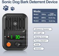Dispositivo Antiladridos Para Perros Recargable Con 3 Niveles Ultrasonidos Y Eco-sonidos Silenciador De Ladridos Automático IPX4 Apto Para Todas Las Raza De Perros - details 2