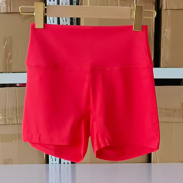 Shorts Deportivos Para Mujer Biker Shorts Cintura Alta Pantalones De Gimnasio Fitness Ciclismo Yoga Sin Bolsillos Transpirables De Nylon Y SPANDEX - 1