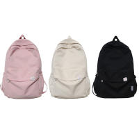 Mochila suave de de gran capacidad para para estudiantes, morral escolar Color sólido hermana, tempo - details 8