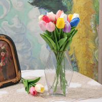 5/10Pcs Bouquet De Tulipes Artificiales PE Espuma Flores Falsas Para Decoración De Bodas Ceremonias Hogar Jardín Decoración De Fiesta - details 2