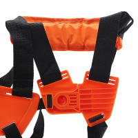 Almohadilla Ajustable Para Motosierra Doble Encaje Con Correa De Hombros Para Cortacésped Protector De Jardín Color Ámbar - details 5