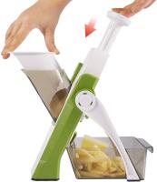Wise Cortador Manual de Verduras 5 en 1 Acero Inoxidable - Mandolina de Cocina Vertical - details 0