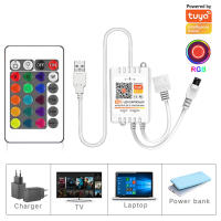Tira De Luces LED WiFi Flexibles Tuya Smart Life Con Control Remoto USB Luz De Escritorio Luz De Fondo De TV Compatible Con Alexa Y Google - details 4