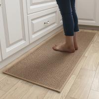 Alfombra De Cocina Lavable Antideslizante Falsa Sisal Alfombrilla Tejida Con Cuerda Natural De Goma Para Decoración Del Hogar - details 1
