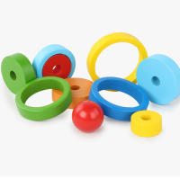 Juguetes Educativos Montessori Para Niños Bloques Arcoíris De Madera Juego De Ensamblaje De Colores Y Formas Entrenamiento De Motricidad Finas Para Bebés Y Niños Pequeños - details 14