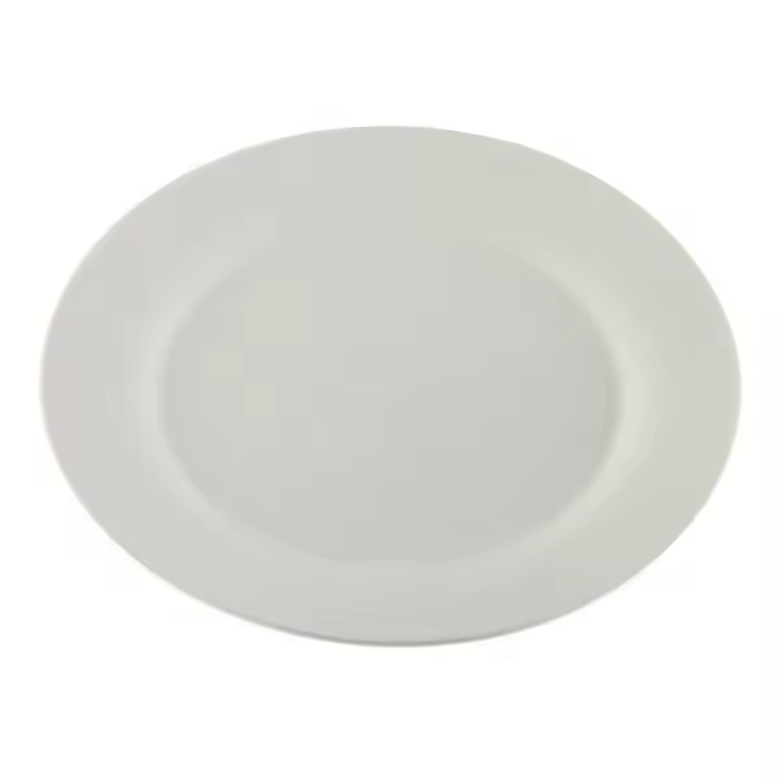 12 piezas Plato Llano Versa Redondo Blanco Porcelana (27 x 27 cm) - 1