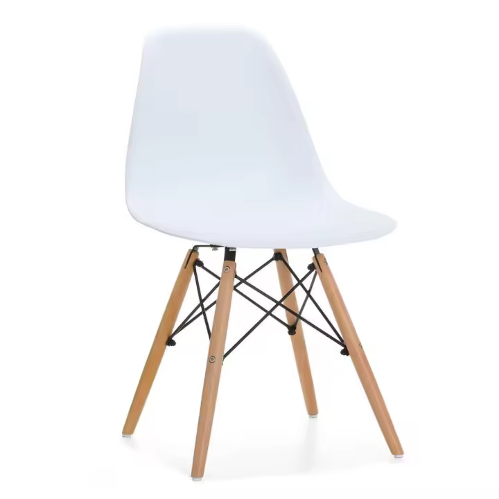 Silla TOWER PP ( SU), madera, polipropileno blanco - 1