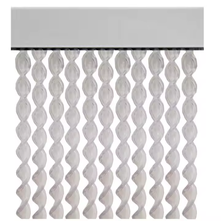 Cortina de tiras cintas espiral para puertas 120 cm- Transparente [0812110] - 1