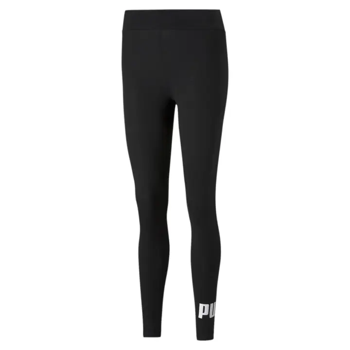 LEGGINGS MUJER PUMA (586832) ESS LOGO PUMA BLACK-WHITE - 1